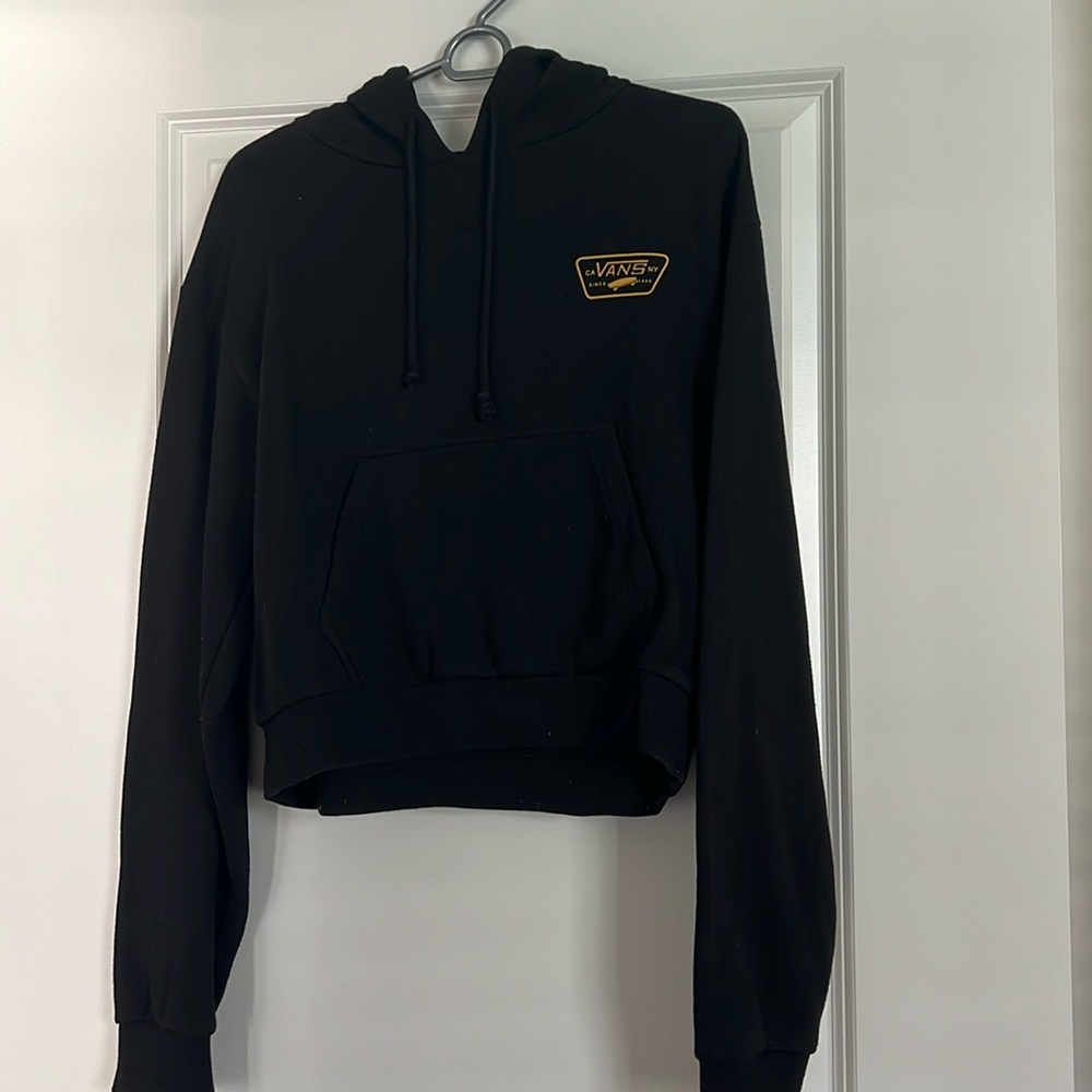 Black vans hoodie with hood